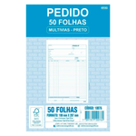 Bloco de Pedido Grande/Oficio 1 Via Multivias 50 Folhas Preto 19,9 x 29,7 cm  - Animativa