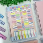Caderno Universitário Espiral 10 Matérias Capa Dura Happy Tom Pastel 20 x 27,5 cm 160 Folhas - Tilibra