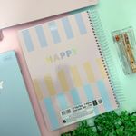 Caderno Universitário Capa Dura Happy Tom Pastel 12 Matérias 192 Folhas - Tilibra