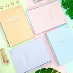 Caderno Universitário Capa Dura Happy Tom Pastel 12 Matérias 192 Folhas - Tilibra