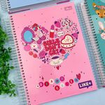 Caderno Universitário Espiral Capa Dura Like  10 Matérias 20,0 x 27,5 cm 200 Folhas - Tilibra