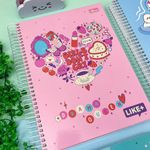 Caderno Universitário Espiral Capa Dura Like  12 Matérias 20,0 x 27,5 cm 240 Folhas - Tilibra