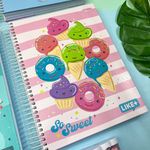 Caderno Universitário Espiral Capa Dura Like  12 Matérias 20,0 x 27,5 cm 240 Folhas - Tilibra