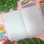 Caderno Brochura 1/4  Unicórnio Holográfico 15 x 21 cm 80 Folhas - Importado