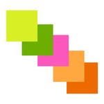 Bloco Adesivo Colorido 250 Folhas 5 x 5 cm  Mini Cubo Memo Sticker - Novo Século