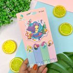 Cartela com 5 Blocos Adesivos Fofos 20 Folhas Cada- Interponte