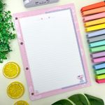 Refil Universitário So Cute 20 x 27,5 cm Compatível Fichário Universitário 80 Folhas -  Animativa