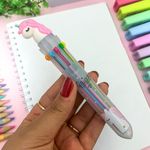 Caneta Esferográfica 0.7 mm com 10 Cores  Unicórnio - Importado