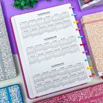 Caderno de Disco Médio Glitter 18,5 x 25,5 cm com 80 Folhas - Importado