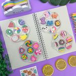 Kit Estojo com 7 Borrachas Decoradas  - Importado