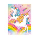 Caderno Universitário Brochura Blink Unicórnio 20 x 27,5 cm 48 Folhas - Tilibra
