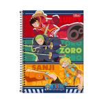 Caderno Universitário Espiral One Piece Netflix 1 Matéria 20 x 27,5 cm 80 Folhas - Tilibra