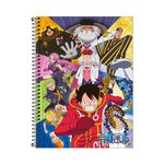 Caderno Universitário Espiral One Piece Netflix 1 Matéria 20 x 27,5 cm 80 Folhas - Tilibra
