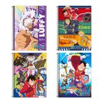 Caderno Universitário Espiral One Piece Netflix 1 Matéria 20 x 27,5 cm 80 Folhas - Tilibra