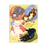 Caderno Universitário Brochura Capa Dura Purrfect Cats 20 x 27,5 cm 80 Folhas - Tilibra