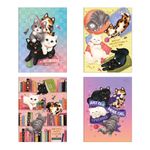 Caderno Universitário Brochura Capa Dura Purrfect Cats 20 x 27,5 cm 80 Folhas - Tilibra
