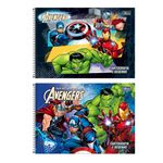 Caderno de Cartografia e Desenho Avengers 80 Folhas 27,5 x 20 cm- Tilibra