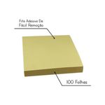 Bloco Adesivo para Anotações Amarelo MP2010 75 x 75 mm 100 Folhas - Masterprint