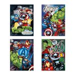 Caderno Universitário Brochura Capa Dura Avengers 20 x 27,5 cm 80 Folhas - Tilibra