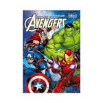 Caderno Pequeno 1/4 Avengers Brochura Capa Dura 14 x 20 cm 80 Folhas - Tilibra