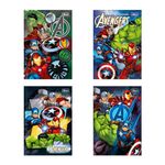 Caderno Pequeno 1/4 Avengers Brochura Capa Dura 14 x 20 cm 80 Folhas - Tilibra