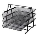 Caixa Correspondêcia Tripla Metal Fixa Preta - Cosy