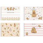 Caderno de Cartografia e Desenho Capa Dura 275 x 200 mm 60 Folhas Capivara Capycuties - Animativa