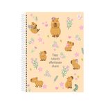 Caderno Universitário Espiral CapyCuties 1 Matéria 20 x 27,5 cm 80 Folhas - Animativa