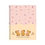 Caderno Universitário Espiral CapyCuties 10 Matéria 20 x 27,5 cm 160 Folhas - Animativa