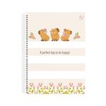 Caderno Universitário Espiral CapyCuties 10 Matéria 20 x 27,5 cm 160 Folhas - Animativa