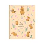 Caderno Brochura Universitário CapyCuties 20 x 27,5 cm 80 Folhas - Animativa