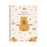 Caderno Brochura Universitário CapyCuties 20 x 27,5 cm 80 Folhas - Animativa