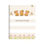 Caderno Brochura Universitário CapyCuties 20 x 27,5 cm 80 Folhas - Animativa