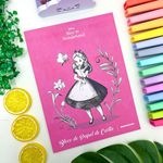 Bloco de Carta Alice no País das Maravilhas 17,9 x 24,1 cm 48 Folhas - Animativa 