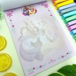 Bloco de Carta Disney Princesas 17,9 x 24,1 cm 48 Folhas - Animativa