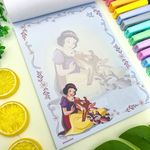 Bloco de Carta Disney Princesas 17,9 x 24,1 cm 48 Folhas - Animativa