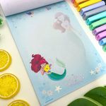 Bloco de Carta Disney Princesas 17,9 x 24,1 cm 48 Folhas - Animativa