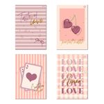 Bloco Vertical Doce Romance Costurado Capa Dura 17x25cm 80 Folhas Pautadas - Animativa