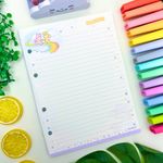 Refil Fichário Colegial Caderno Argolado Ursinhos Carinhosos 80 Folhas 17,9x24,1cm - Animativa