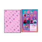 Caderno 1/4 Guerreiras do K-Pop Espiral Capa Dura 14 x 20 cm 80 Folhas - Tilibra