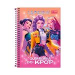 Caderno Brochura Capa Dura Universitário Guerreiras do K-Pop 48 Folhas - Tilibra
