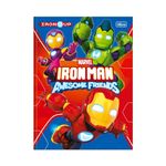 Caderno Brochura Capa Dura Universitário Iron Man 80 Folhas - Tilibra