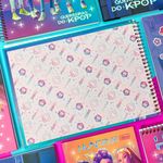 Caderno de Cartografia e Desenho Guerreiras do K-Pop 80 Folhas 27,5 x 20 cm - Tilibra