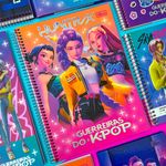  Caderno Universitário Espiral Capa Dura Guerreiras do K-Pop 1 Matéria 20 x 27,5 cm 80 Folhas - Tilibra