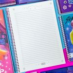  Caderno Universitário Espiral Capa Dura Guerreiras do K-Pop 1 Matéria 20 x 27,5 cm 80 Folhas - Tilibra