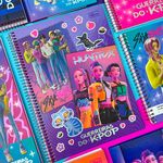  Caderno Universitário Espiral Capa Dura Guerreiras do K-Pop 1 Matéria 20 x 27,5 cm 80 Folhas - Tilibra
