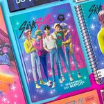 Caderno 1/4 Brochura Guerreiras do K-Pop 48 folhas 14 x 20 cm - Tilibra