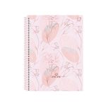 Caderno Universitário 1 Matéria Rosa Rose 80 folhas - Animativa