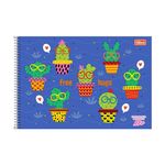 Caderno de Cartografia e Desenho Milimetrado D+ Feminino 96 folhas - Tilibra