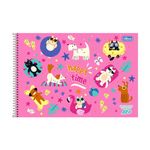 Caderno de Cartografia e Desenho Milimetrado D+ Feminino 96 folhas - Tilibra